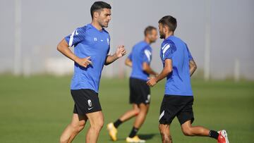 Jorge Molina durante un entrenamiento.