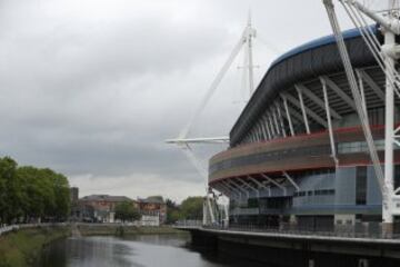 El Principality Stadium se prepara para acoger el próximo 3 de junio la final de la Champions League entre Real Madrid y Juventus.