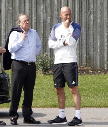 Florentino admits to Zidane that progress on signings is slow