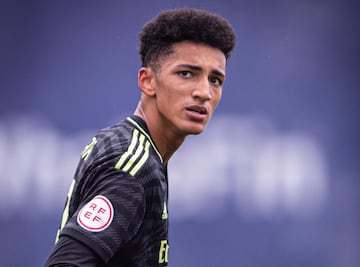 Álvaro Rodríguez, durante un partido con el Real Madrid Castilla.