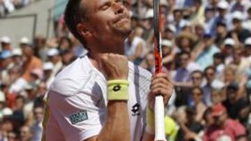 <b>ROLAND GARROS </b>Robin Soderling, durante el partido de hoy ante Davydenko.
