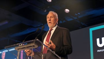 San Antonio Spurs head coach Gregg Popovich blasted the United States for what he described as widespread injustice during a recent social justice summit.