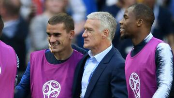 Griezmann y Deschamps.