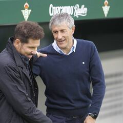 Simeone vs. Setién: la dicotomía vive otro episodio en el Wanda