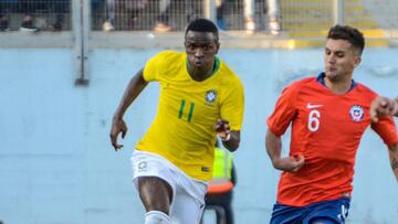 Vinicius, ante Chile Sub-20. 