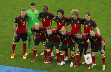 El once de Bélgica. 