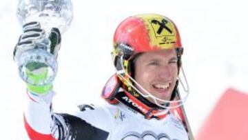 Marcel Hirscher se hace con el pequeño Globo de Oro