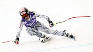 La esquiadora espa&ntilde;ola Carolina Ruiz, en la Copa Mundial de Val D&#039;Isere (Francia).
