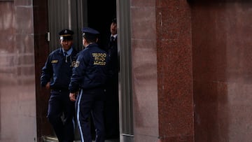 Bogotá. 13 Junio 2016. Guardia de seguridad privada. (Colprensa - Juan Páez).