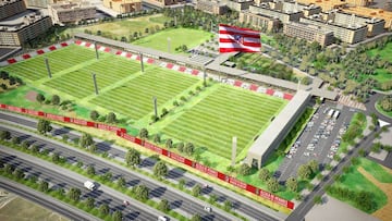Así será la futura ciudad deportiva de la Academia del Atlético en Alcalá de Henares.