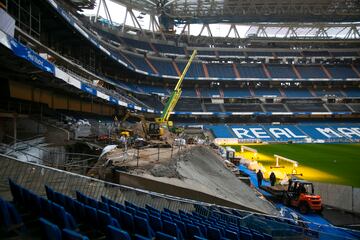 Así avanzan las obras del Bernabéu por dentro y por fuera