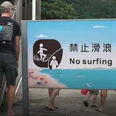 El surf, prohibido en Hong Kong