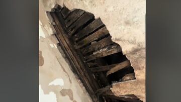 Agujero en la pared de la casa de Victoria Louise