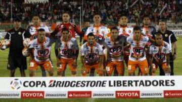 La formaci&oacute;n de Cobresal en el debut ante Corinthians.