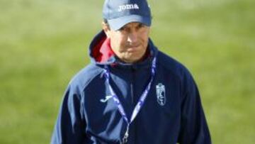 José González durante el entrenamiento.