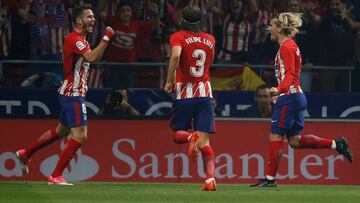 Saúl, Filipe y Griezmann.