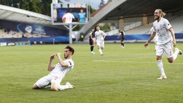 31/05/21 EUROCOPA HUNGRIA ESLOVENIA 2021 SUB21 SUB 21 CUARTOS ESTADIO LJUDSKI VRT EN MARIBOR 
 SELECCION ESPA&Ntilde;OLA ESPA&Ntilde;A - CROACIA 
 PRIMER GOL  JAVI PUADO 1-0 ALEGRIA 