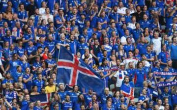 Inglaterra-Islandia en imágenes