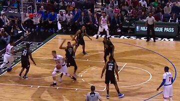 Impresionante movimiento de Porzingis: ¡Volvió loco a todos!