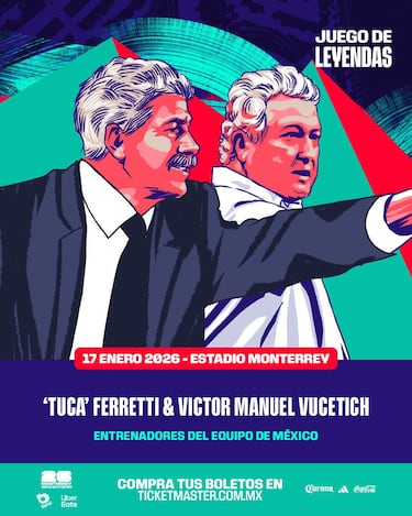 Ferreti y Vucetich unirán fuerzas para el Juego de Leyendas en Monterrey