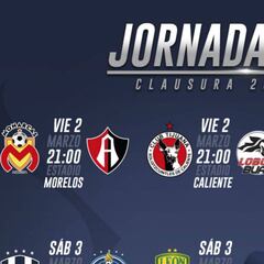 Fechas y horarios de la jornada 10 del Clausura 2018 de la Liga MX