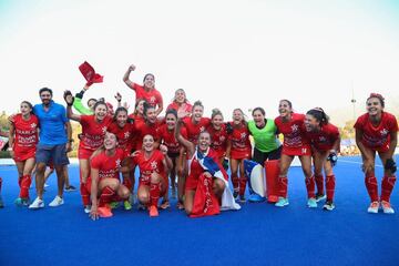 Tras derrotar a Estados Unidos en semifinales de la Copa Panamericana, Chile clasificó por primera vez al mundial de hockey césped femenino. ¡Tremendas!