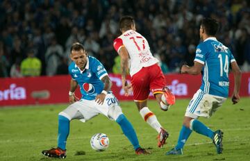 Partido de ida de la Final Liga Águila 2017-II en el estadio El Campín. Millonarios ganó 1-0 a Santa Fe.