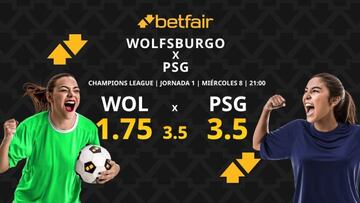 VfL Wolfsburgo vs. PSG: horario, dónde ver, estadísticas y pronósticos