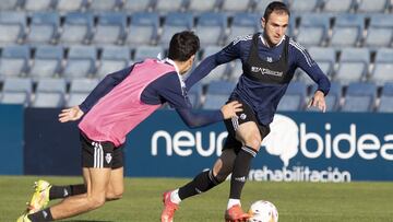 Entrenamiento de Osasuna en Tajonar