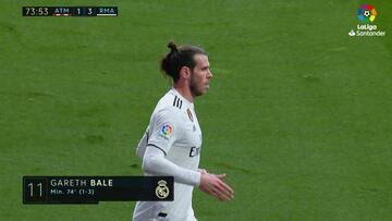 Antes del corte de manga sucedi¨® esto: el otro pol¨¦mico gesto de Bale al p¨²blico del Wanda