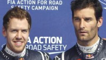 <b>LABOR DE EQUIPO. </b>Vettel y Webber, las dos apuestas de Red Bull.