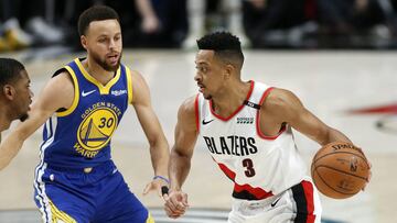 CJ McCollum, en un partido con los Blazers