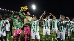 El Betis celebra el pase a su primera final