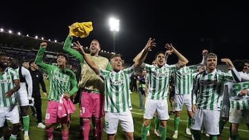 El Betis celebra el pase a su primera final