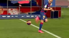 El fail de Braithwaite en su presentación con el Barcelona