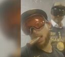 Gafas de ski, puros y champagne: así celebran los Warriors el anillo