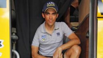 Contador corre en Donostia.