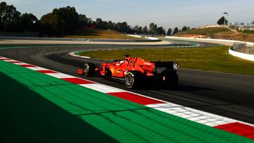 MONTMELO, SPAIN - FEBRUARY 28: Charles Leclerc of Monaco driving the (16) Scuderia Ferrari SF90 on track during day three of F1 Winter Testing at Circuit de Catalunya on February 28, 2019 in Montmelo, Spain. (Photo by Dan Istitene/Getty Images)