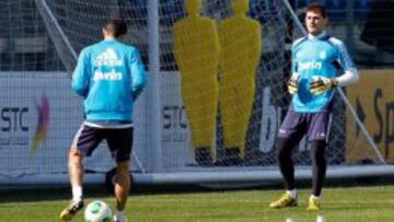Entrenamiento del Real Madrid.