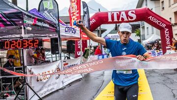Fabián Venero venciendo en el Europeo de Skyrunning