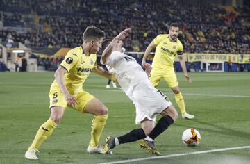 Jugada del penalti de Santiago Cáseres a Gonçalo Guedes.