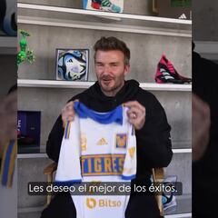 Vídeo: David Beckham muestra su apoyo para Tigres en su final contra Chivas