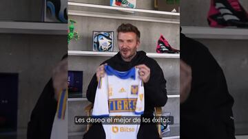 Vídeo: David Beckham muestra su apoyo para Tigres en su final contra Chivas