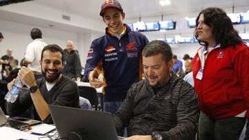 Márquez se pasó por la sala de prensa