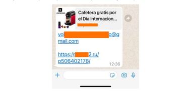 La falsa encuesta que corre por WhatsApp: ni te va a tocar 900€ en el Mercadona ni un Nespresso