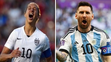 The Argentine superstar added a brace of goals to his World Cup tally in the final against France, something that only American Carli Lloyd had achieved.