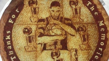 El tributo a Tim Duncan... en forma de pizza personalizada