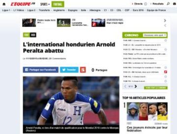 Prensa mundial impactada por la muerte de Arnold Peralta