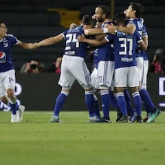 Millonarios sufre ante América, pero pasa a final de Torneo Fox