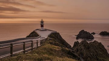 Imagem del faro de San Andrés de Teixido, primera de las tres llegadas en alto inéditas en la Vuelta a España 2016.
